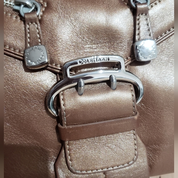 Vintage Cole Haan Bronze Bag with Silver Hardware - Picture 6 of 14